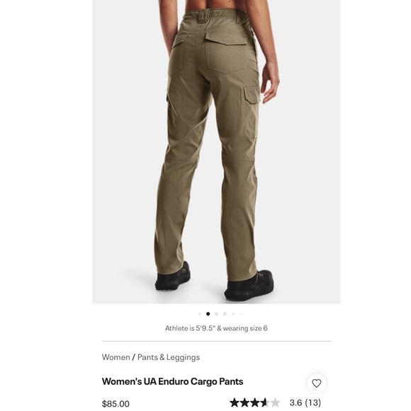 Under Armour Womens Pants Kargo / Work / Khaki size 4 - Picture 1 of 7
